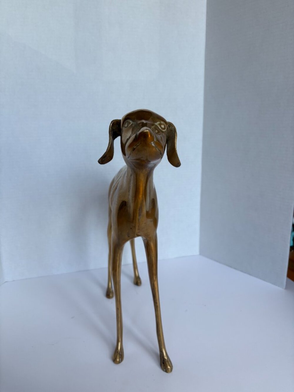 Vintage Brass Whippet/Greyhound Statuette - Picture 3 of 6